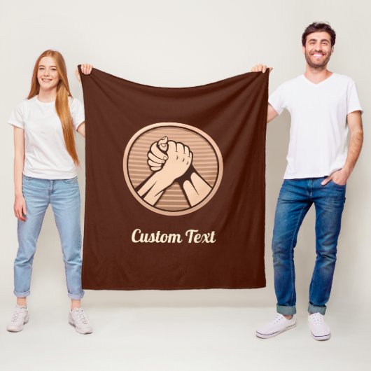 Arm Wrestling Bronze Fleecedecke (Beispiel)