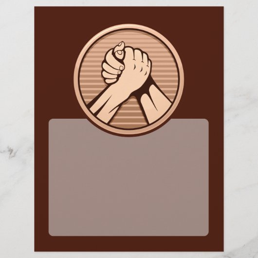 Arm Wrestling Bronze Flyer (Hinten)