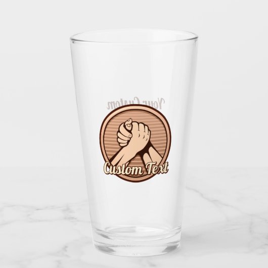 Arm Wrestling Bronze Glas (Vorderseite)