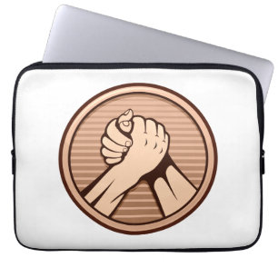 Arm Wrestling Bronze Laptopschutzhülle