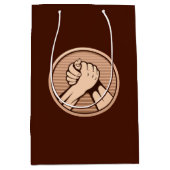 Arm Wrestling Bronze Mittlere Geschenktüte (Vorderseite)