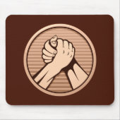 Arm Wrestling Bronze Mousepad (Vorne)
