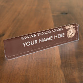 Arm Wrestling Bronze Namensplakette (Seite)