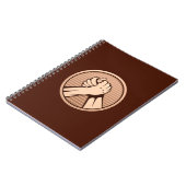 Arm Wrestling Bronze Notizblock (Linke Seite)