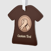 Arm Wrestling Bronze Ornament (Vorderseite)