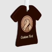 Arm Wrestling Bronze Ornament (Vorderseite)