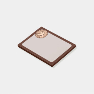 Arm Wrestling Bronze Post-it Klebezettel