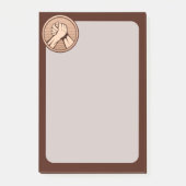 Arm Wrestling Bronze Post-it Klebezettel (Vorderseite)