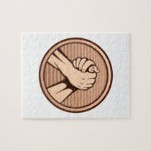 Arm Wrestling Bronze Puzzle (Horizontal)