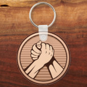 Arm Wrestling Bronze Schlüsselanhänger (Vorderseite)