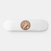 Arm Wrestling Bronze Skateboard (Horizontal)