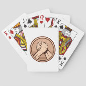 Arm-Wrestling Bronze Spielkarten (Rückseite)