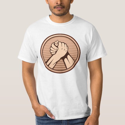Arm Wrestling Bronze T-Shirt (Vorderseite)