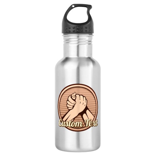 Arm Wrestling Bronze Trinkflasche (Vorderseite)