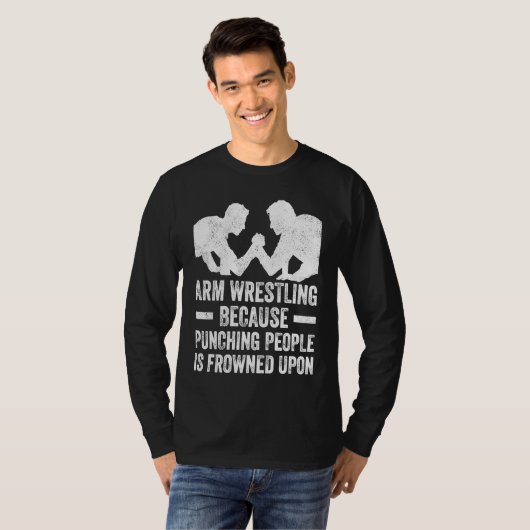 Arm Wrestling For Arm Wrestler Wrestling Athlete C T-Shirt (Vorne ganz)