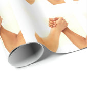 Arm-Wrestling Geschenkpapier (Rolleneckpunkt)