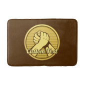 Arm Wrestling Gold Badematte (Vorderseite)