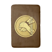 Arm Wrestling Gold Badematte (Vorderseite Vertikal)