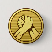 Arm Wrestling Gold Button (Vorderseite)