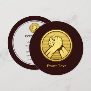 Arm Wrestling Gold Einladung