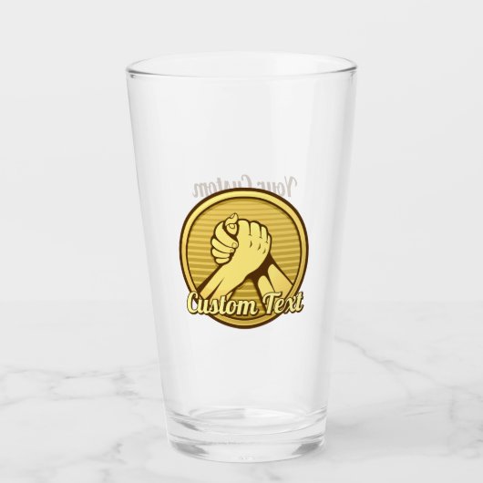 Arm Wrestling Gold Glas (Vorderseite)