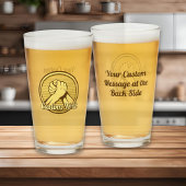 Arm Wrestling Gold Glas