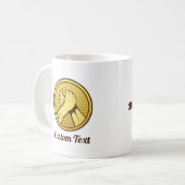 Arm Wrestling Gold Kaffeetasse (Vorderseite Links)