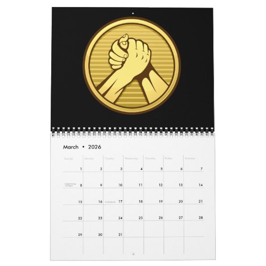 Arm Wrestling Gold Kalender (Mär 2026)