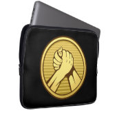 Arm Wrestling Gold Laptopschutzhülle (Vorne Rechts)