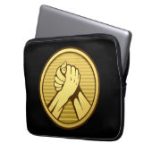 Arm Wrestling Gold Laptopschutzhülle (Vorderseite Links)