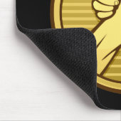 Arm Wrestling Gold Mousepad (Ecke)