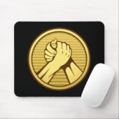 Arm Wrestling Gold Mousepad (Mit Mouse)