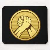 Arm Wrestling Gold Mousepad (Vorne)