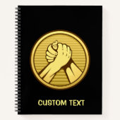 Arm Wrestling Gold Notizbuch (Vorderseite)