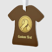 Arm Wrestling Gold Ornament (Vorderseite)