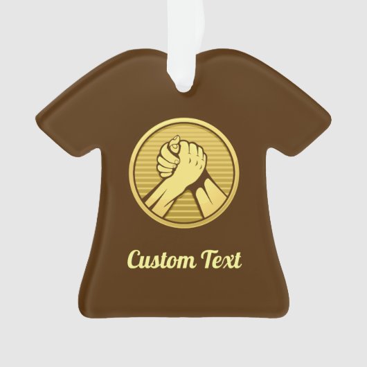 Arm Wrestling Gold Ornament (Vorderseite)