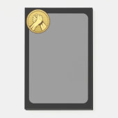 Arm Wrestling Gold Post-it Klebezettel (Vorderseite)