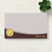 Arm Wrestling Gold Post-it Klebezettel (Büro)