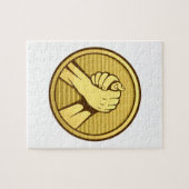Arm Wrestling Gold Puzzle (Horizontal)