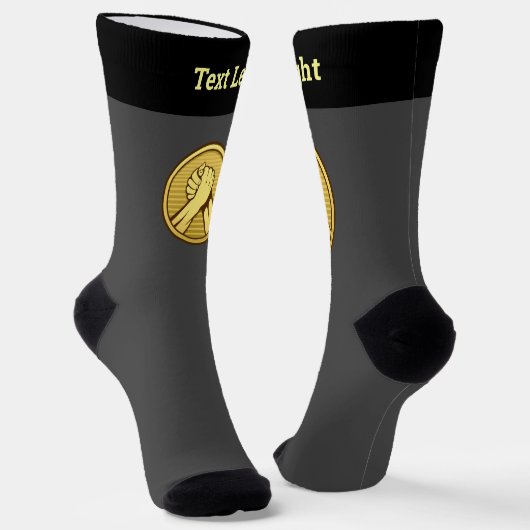 Arm Wrestling Gold Socken (Gewinkelt)