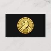 Arm Wrestling Gold Visitenkarte (Rückseite)