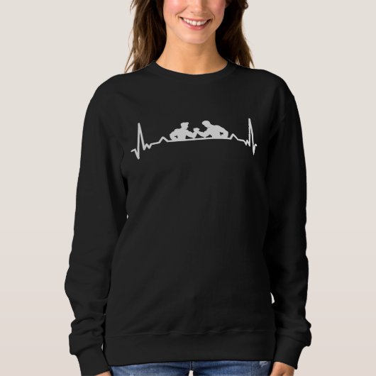 arm wrestling heartbeat 1 sweatshirt (Vorderseite)