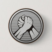 Arm Wrestling Silver Button (Vorderseite)