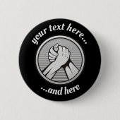 Arm Wrestling Silver Button (Vorderseite)