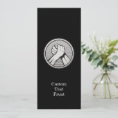 Arm Wrestling Silver Einladung (Stehend Vorderseite)