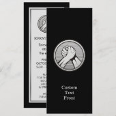 Arm Wrestling Silver Einladung (Vorne/Hinten)