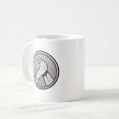 Arm Wrestling Silver Kaffeetasse (Vorderseite Links)