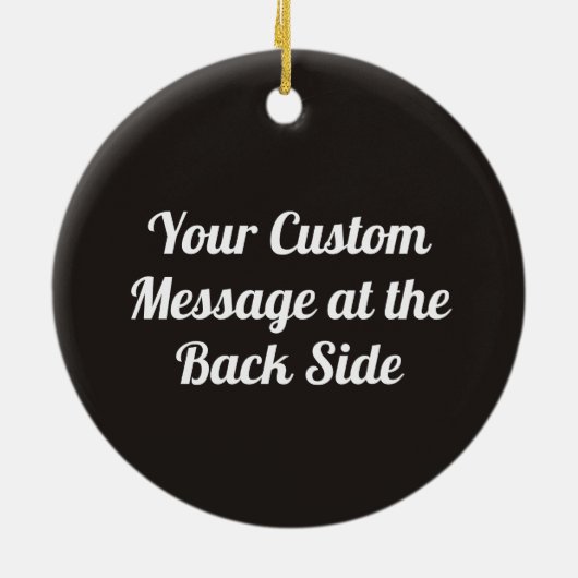 Arm Wrestling Silver Keramik Ornament (Hinten)