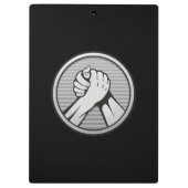 Arm Wrestling Silver Klemmbrett (Rückseite)