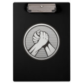 Arm Wrestling Silver Klemmbrett (Vorderseite)